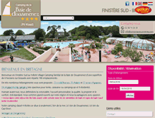 Tablet Screenshot of camping-bretagne-douarnenez.com